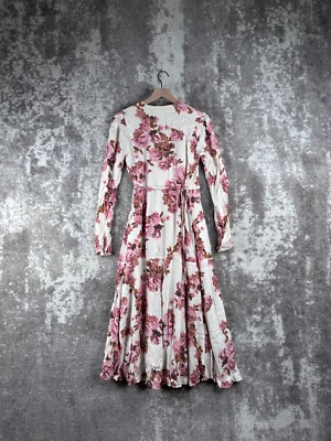 open lace back dress Girls Soft Cotton Jersey Long Sleeve Twirly Dress main image 0