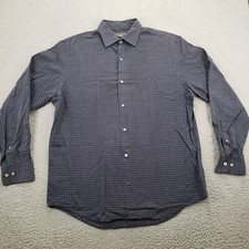 Banana Republic Shirt Mens 16 16.5 Large blue Long Sleeve Button Up