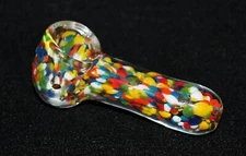 3 1/2" COLOR ATTRACTION Glass Tobacco Smoking Glass Pipe Bowl THICK glass Pipes