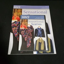 2 LOT Sewing with Nancy Sensational Scarves DVD SN2403D LN EUC + Booklet