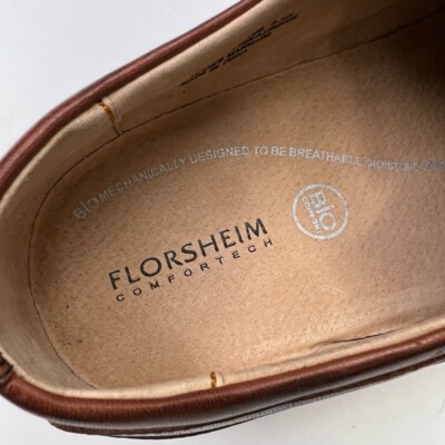 Florsheim Shoe Men 9.5 D Leather Oxford Square Toe Lace 