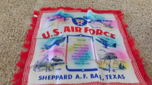 25-717 Vintage U. S. Air Force Sheppard A.F. Base Texas Throw Pillow Air Force - Picture 6 of 6