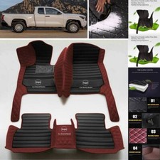For Toyota Tundra Car Floor Mats Custom Waterproof Auto Liners Carpets Luxury
