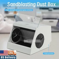 Dental Grinding Polishing Box LED Lapping Protector Sandblasting Dust-proof Case