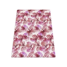 Mat Pad under Office Chair Desk Carpet Protector Watercolour Flowers 120x90