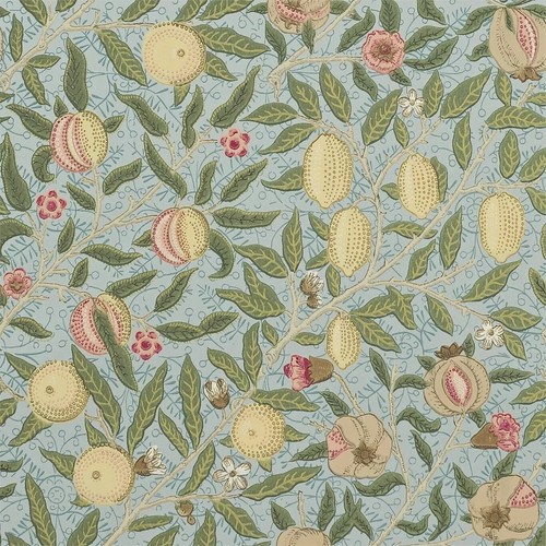 William Morris & Co Fruit Wallpaper 210396 Colour Slate/Thyme - Picture 2 of 3