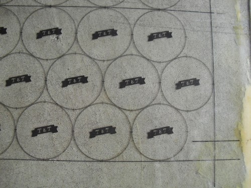 RARE 1950s Glass T&T Bottle Cap Factory Printing Plate