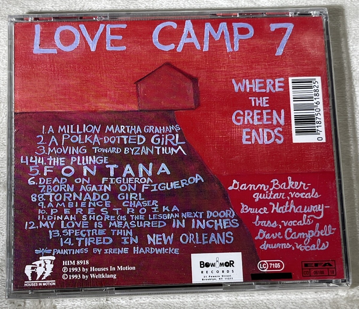 Love Camp 7 Where The Green Ends NEW SEALED CD 1993 Bowmor Records