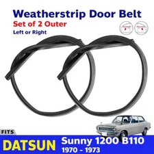 Clearance Weatherstrip Door Belt Outer LH+RH Fits Datsun 1200 Nissan Sunny B110