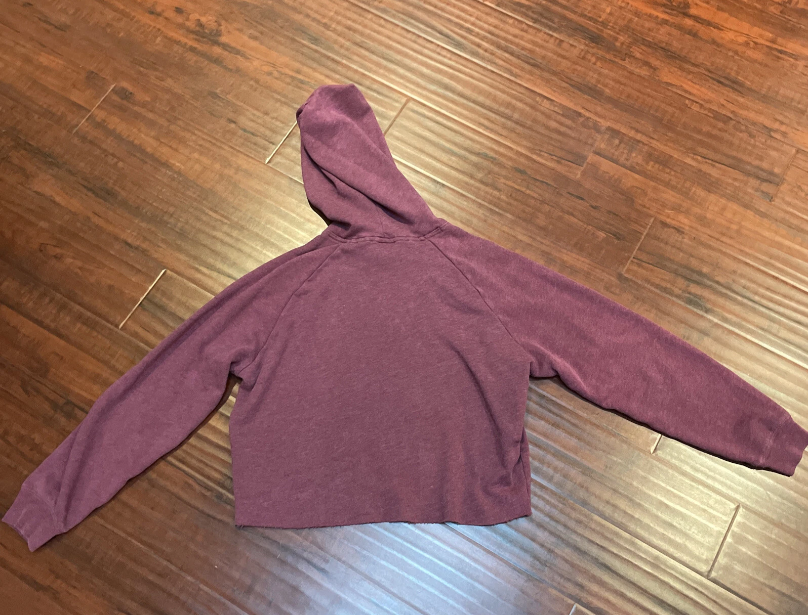 UNDERCOVER Felpa con cappuccio maglione cropped manica lunga ROSA marrone Victoria's Secret taglia M