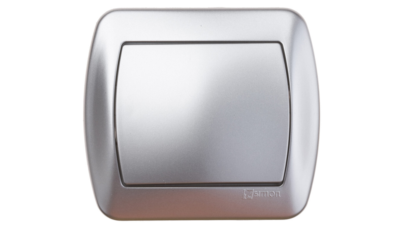 Simon Akord Single-pole switch, metalized aluminum AW1/26 /T2UK