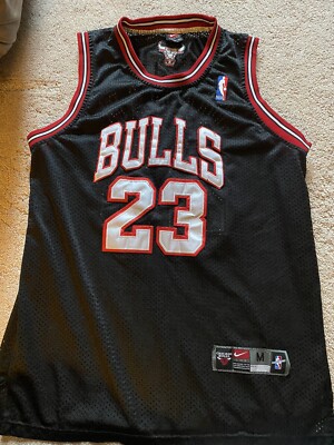Chicago Bulls Michael Jordan Nike Black Jersey Size Men's 48