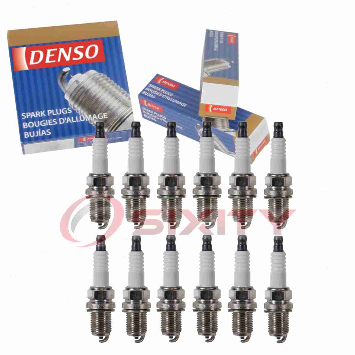 12 pc Denso Standard Spark Plugs for 1998-2003 Mercedes-Benz CLK320 3.2L V6 nw