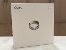 Oura Ring 4 Smart Ring Size 12 Gold Activity Sleep Fitness Tracker NEW SEALED