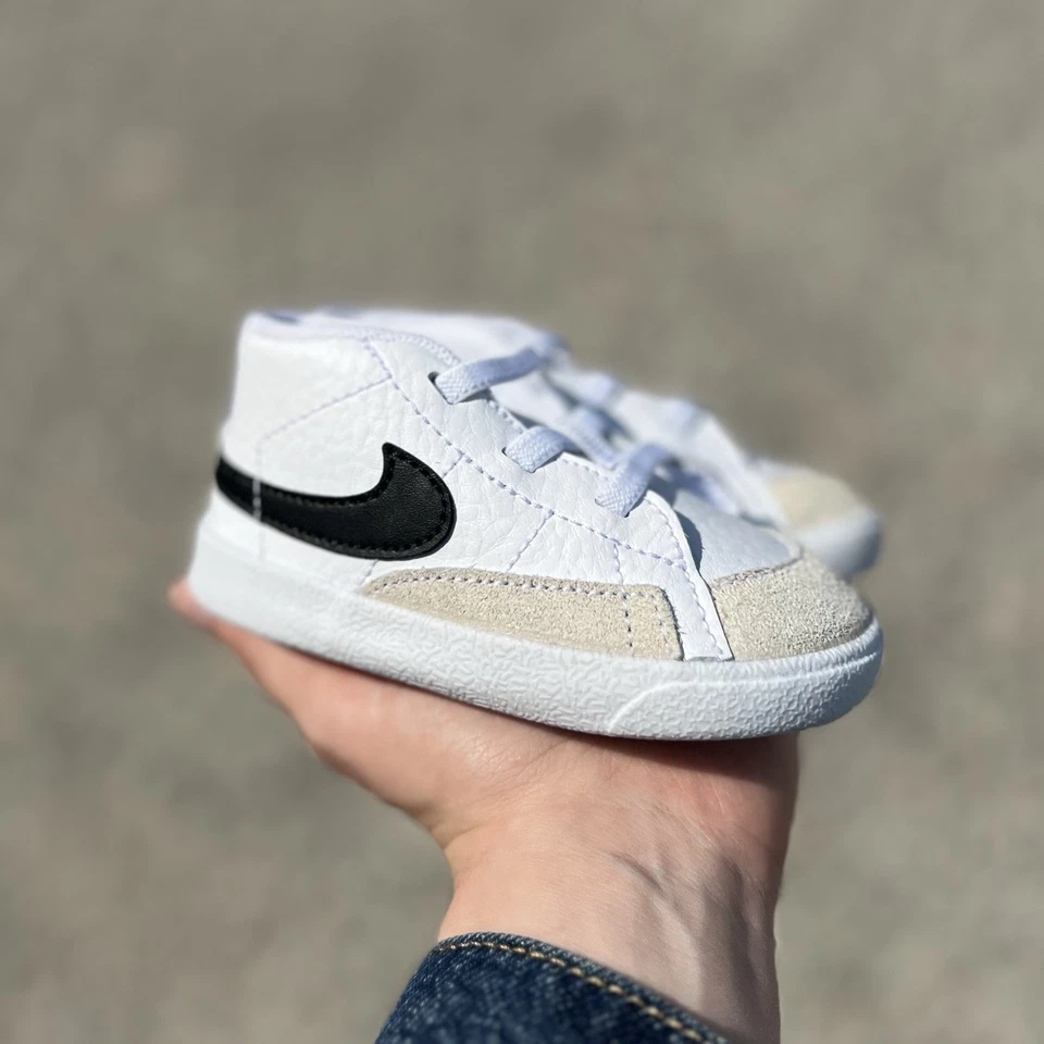 Nike Blazer Mediano Bebé Talla 4C Blanco Infantil Suela Suave Zapato Tenis Calzado #USADO Foto 3 de 4