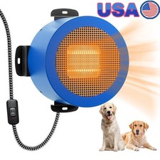 Electric Pet Heater Fast Heating Dog House Waterproof Safety Indoor Outdoor Blue