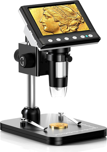 4.3'' IPS Coin Microscope, 1000X Magnification Digital Microscope for Adults,Coi - 第 10/12 張圖片