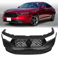 Fits 2023-2024 Honda Accord Complete Front Bumper Grille Set W/o Sensor Holes