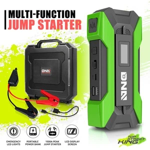Banque d'électricité portative 15000mAh Chargeur de gaz/diésel de voiture Jump Starter Booster vert
