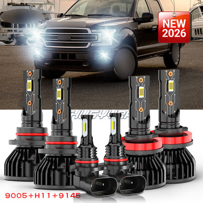 FIT Subaru Forester 2009-13 LED Headlight High Low Beam Fog Light Bulbs Combo