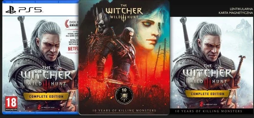 THE WITCHER 3 WILD HUNT 10TH ANNIVERSARY STEELBOOK EDITION NEU PS5 STEELBOX - Bild 2 von 3