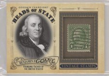 2020 Goodwin Champions Heads of State Stamp Relics Benjamin Franklin #HS-13 8a7