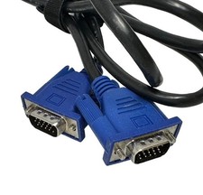 VGA Male to Male 15pin Cord Connects Monitor to Computer Video 4 FT Cable