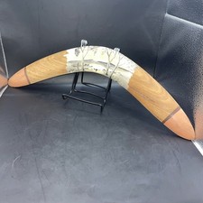 large 18 Inch end to end boomerang painted realistic nature landscape With/kanga