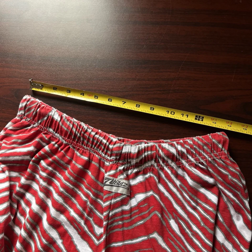 Calça masculina vintage Ohio State Buckeyes Zubaz zebra estampa total GG - Imagem 2 de 4