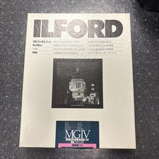 Ilford MG IV RC Deluxe 8 x 10" photo glossy Opened Box- 100 count-almost full