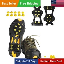 Ice Cleats Snow Traction Cleats Crampons for Shoe and Boots Non-Slip Overshoe