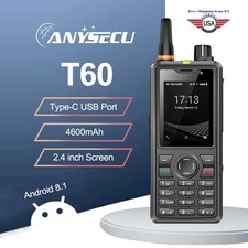 Anysecu T60 Android 8.1 4G Network Radio Work With Zello REAL-PTT Echolink GPS