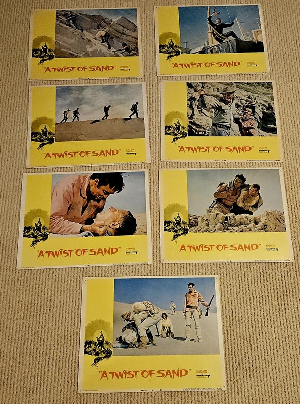 A Twist of Sand 1968 Seven Original 11x14 Lobby Cards