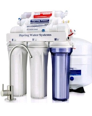 iSpring RCC7AK NSF Certified 6 Stage Reverse Osmosis System with Alkaline Filter