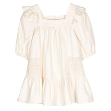 Zimmermann Girls Halliday Puff-Sleeves Dress