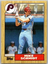 ⚾ 1987 Topps #430 Mike Schmidt Philadelphia Phillies