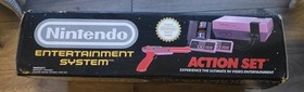 Nintendo Nes Action Set Boxed Console Complete Manuals Cib Zapper Mario Etc