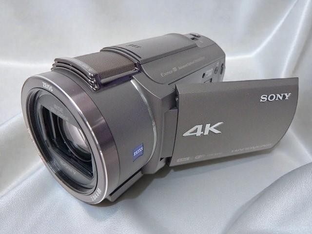 EXC+5] SONY FDR-AX45 Brown Camcorder Handycam w/Battery