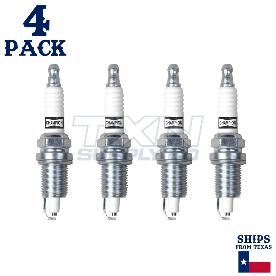 4 Pack Champion Copper Plus Spark Plugs for 1999-2000 Jeep Cherokee 2.5L L4 - Image 2 of 3