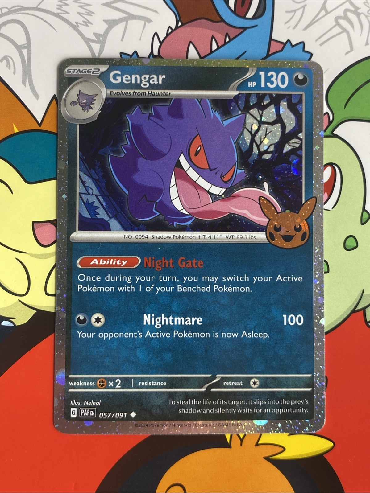 Gengar 57/91 | 2024 Trick Or Trade | Cosmos Holo | Pokemon (NM)