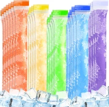 100PCS  Disposable Popsicles Molds Bags - Freezer Ice Pop Bags Sealable For H...