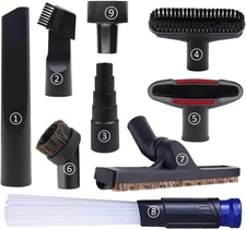 9 Pcs Vacuum Attachments for Shop Vac Attachment 2 1/2" to 1 1/4" Hose Adapter 1