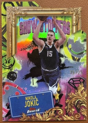 2024-25 Topps Finest Showstoppers Nikola Jokic Black 15/25  JERSEY #! Nuggets