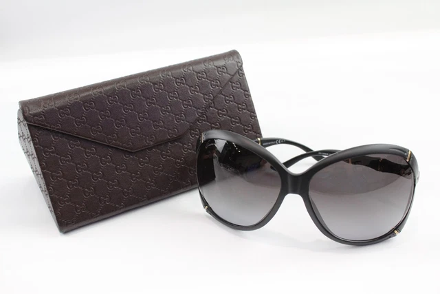 15 Gucci GG3509/S Sunglasses in Matte Black Bamboo Style w/ Case