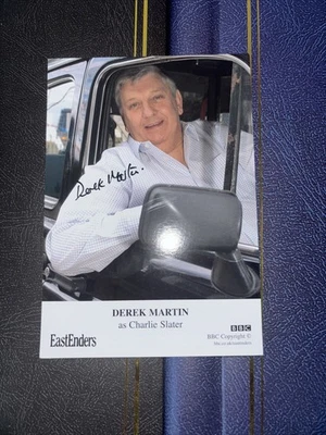 DEREK MARTIN Hand Signed BBC Eastenders Cast Card Autograph *R.I.P RARE* - Image 1 of 4