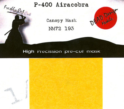 Dead Design 1/72 BELL P-400 AIRACOBRA CANOPY PAINT MASK Arma Hobby
