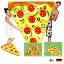 Aufblasbarer Pizza-Scheiben-Pool-Schwimmer mit Getränkehalter