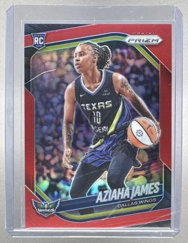 Aziaha James 2025 Panini WNBA Prizm #83 Red Rookie RC 207/299