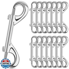 ERKOON 15 Pack Double Ended Bolt Snap Hooks Extra Large 4.7inch Zinc Alloy Me