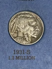 1931s Buffalo Nickel, nice original VF/XF Condition Full Date,  nearly full horn